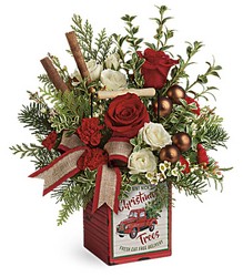 Teleflora's Quaint Christmas Bouquet from Gilmore's Flower Shop in East Providence, RI